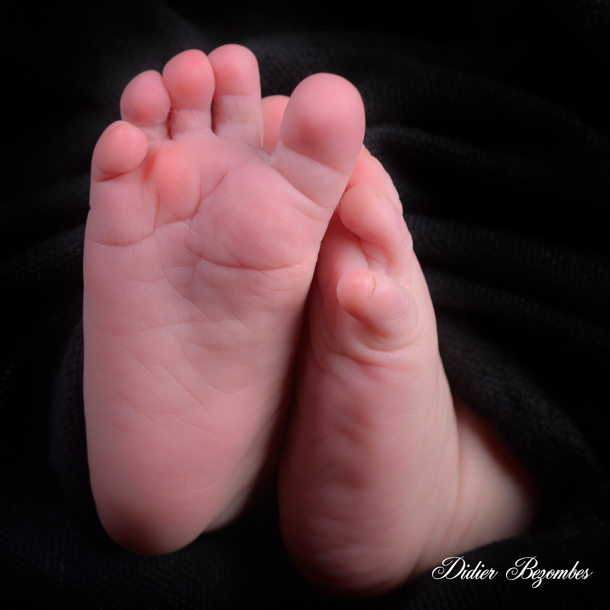 photo-des-pieds-de-bébé-photos-studio-original-en-couleur-sur-fond-noir-photographe-Didier-Bezombes